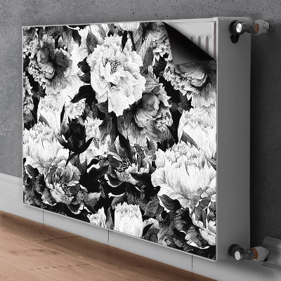 Magnetisk radiatorkåpa Svarta rosor
