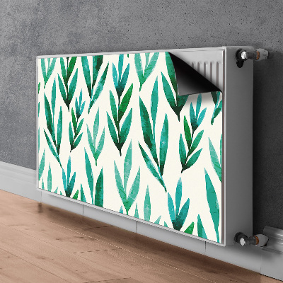 Magnetisk radiatorkåpa Gröna löv
