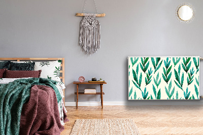 Magnetisk radiatorkåpa Gröna löv