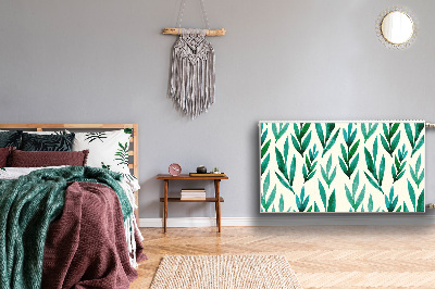 Magnetisk radiatorkåpa Gröna löv