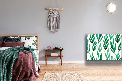 Magnetisk radiatorkåpa Gröna löv