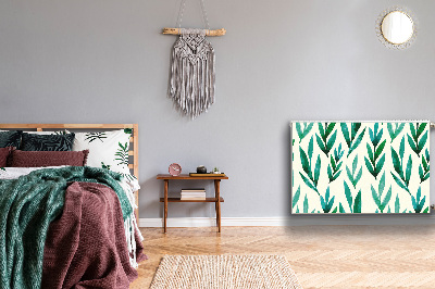 Magnetisk radiatorkåpa Gröna löv