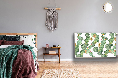 Magnetisk radiatorkåpa Kaktusar med blommor