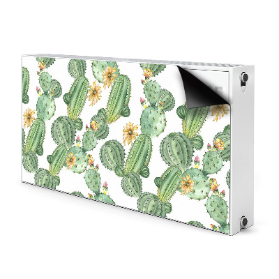 Magnetisk radiatorkåpa Kaktusar med blommor