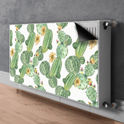 Magnetisk radiatorkåpa Kaktusar med blommor