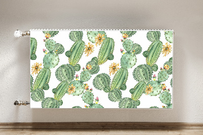 Magnetisk radiatorkåpa Kaktusar med blommor