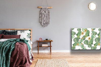 Magnetisk radiatorkåpa Kaktusar med blommor