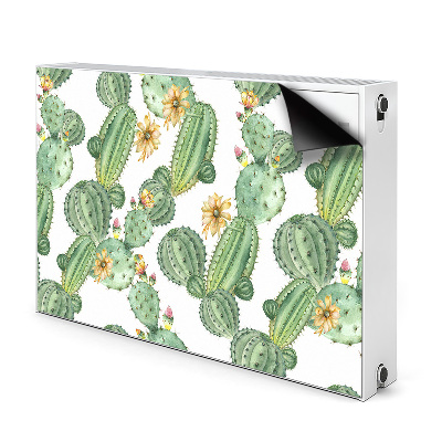 Magnetisk radiatorkåpa Kaktusar med blommor