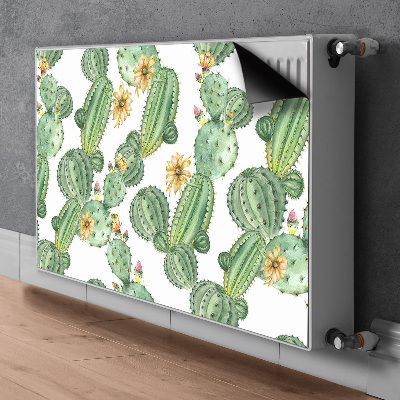 Magnetisk radiatorkåpa Kaktusar med blommor