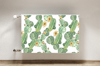 Magnetisk radiatorkåpa Kaktusar med blommor
