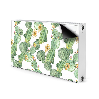 Magnetisk radiatorkåpa Kaktusar med blommor