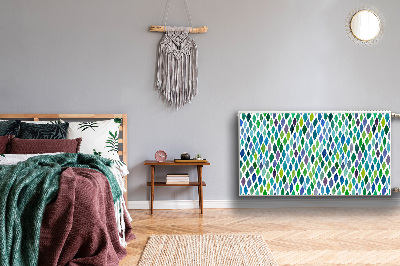 Magnetisk radiatorkåpa Färgglada mönster