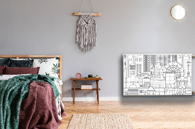 Magnetiskt radiatorskydd Skissad stad