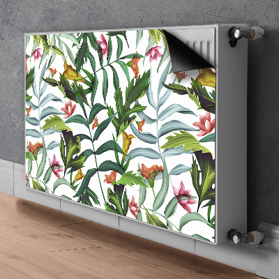 Magnetisk radiatorkåpa Tropisk flora