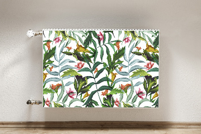 Magnetisk radiatorkåpa Tropisk flora