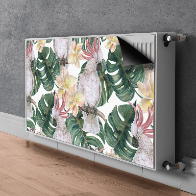 Magnetisk radiatorkåpa Tropiska papegojor