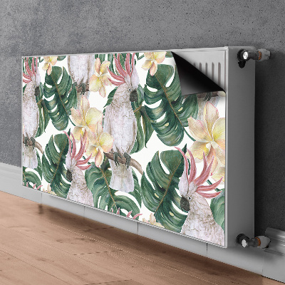 Magnetisk radiatorkåpa Tropiska papegojor