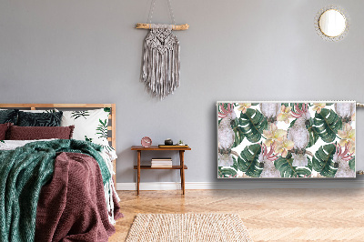 Magnetisk radiatorkåpa Tropiska papegojor