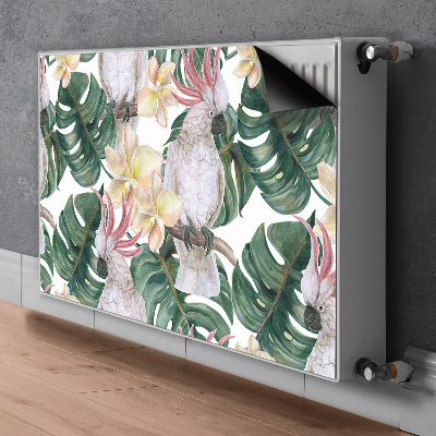 Magnetisk radiatorkåpa Tropiska papegojor