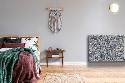 Magnetisk radiatorkåpa Blå blomma