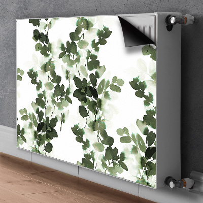 Magnetisk radiatorkåpa Gröna löv