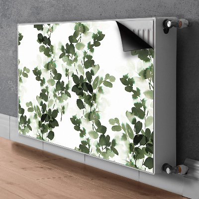 Magnetisk radiatorkåpa Gröna löv