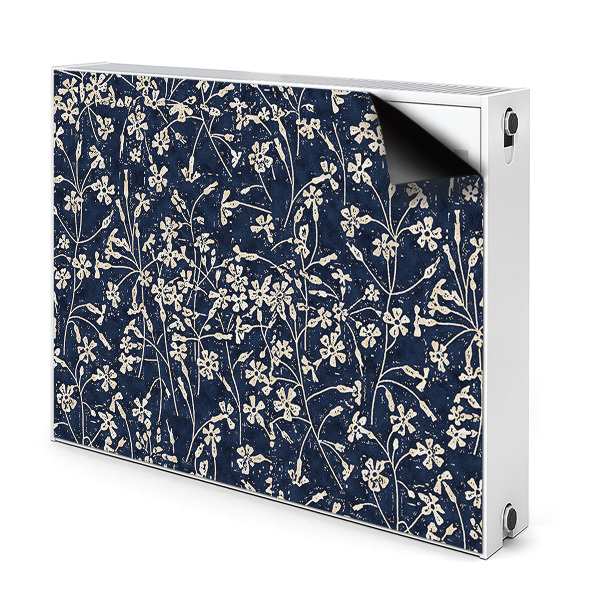 Magnetisk radiatorkåpa Blommönster