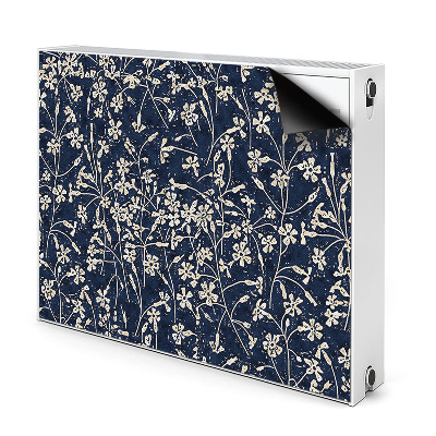 Magnetisk radiatorkåpa Blommönster
