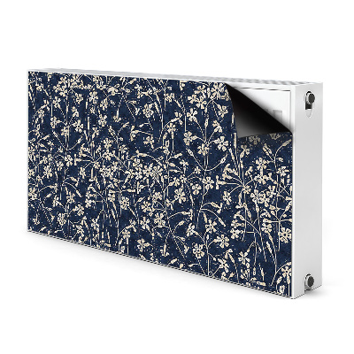 Magnetisk radiatorkåpa Blommönster