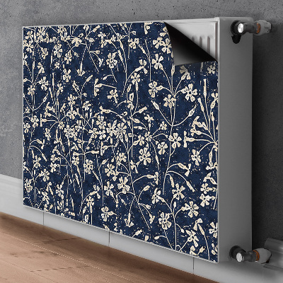 Magnetisk radiatorkåpa Blommönster