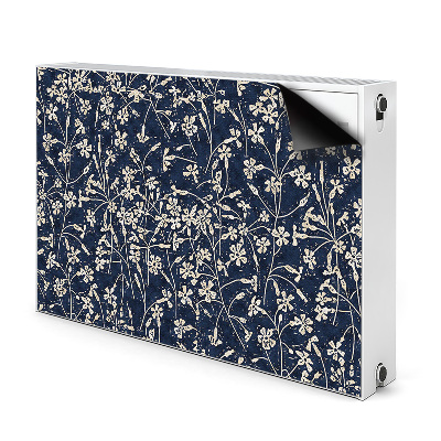 Magnetisk radiatorkåpa Blommönster