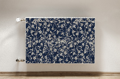 Magnetisk radiatorkåpa Blommönster