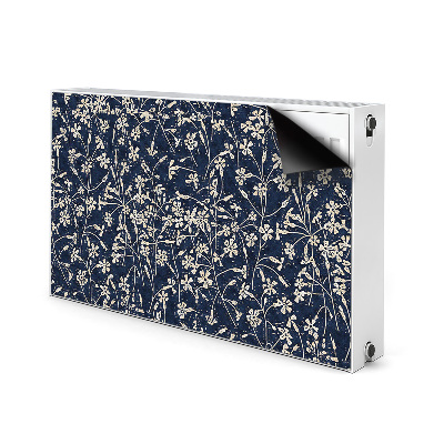 Magnetisk radiatorkåpa Blommönster