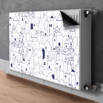 Magnetiskt radiatorskydd Skissad stad