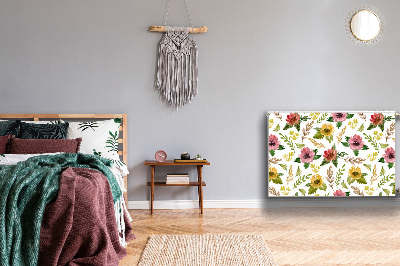 Magnetisk radiatorkåpa Akvarell blommor