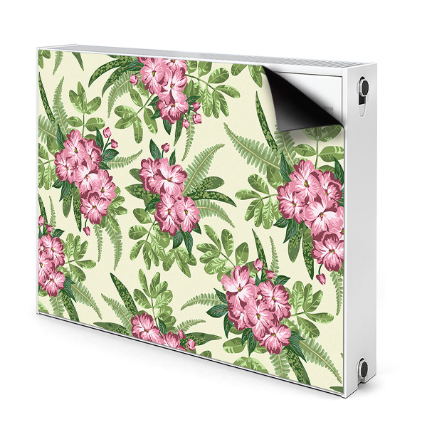 Magnetisk radiatorkåpa Tropiska blommor