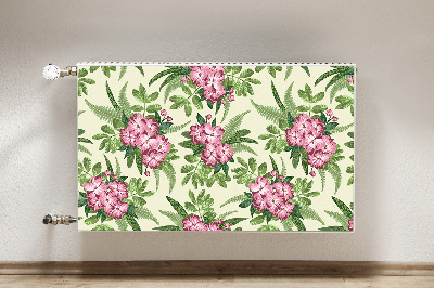 Magnetisk radiatorkåpa Tropiska blommor