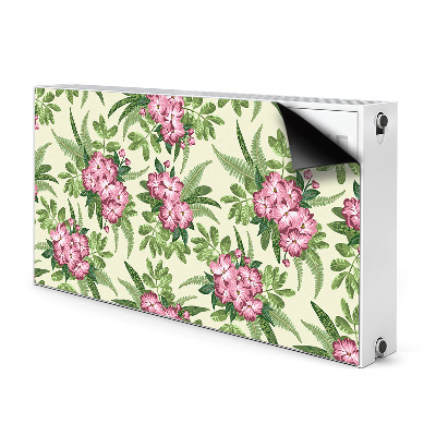 Magnetisk radiatorkåpa Tropiska blommor