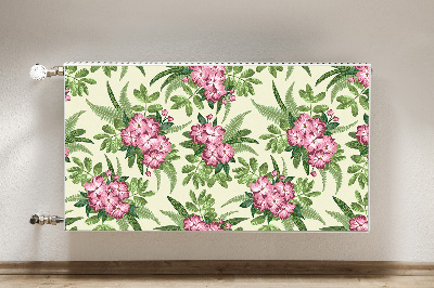 Magnetisk radiatorkåpa Tropiska blommor