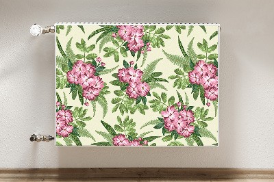 Magnetisk radiatorkåpa Tropiska blommor
