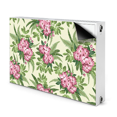 Magnetisk radiatorkåpa Tropiska blommor