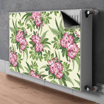 Magnetisk radiatorkåpa Tropiska blommor