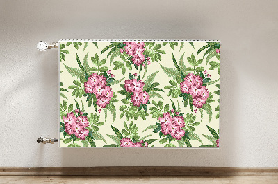 Magnetisk radiatorkåpa Tropiska blommor