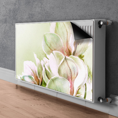 Magnetisk radiatorkåpa Magnolia blommor