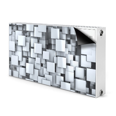 Magnetisk radiatorkåpa Gråa block