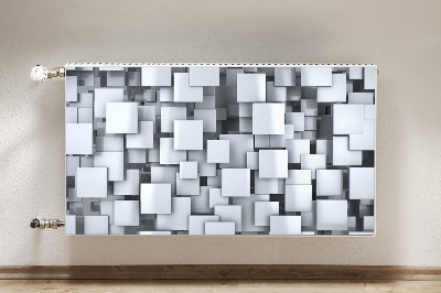 Magnetisk radiatorkåpa Gråa block