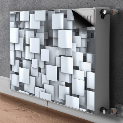 Magnetisk radiatorkåpa Gråa block