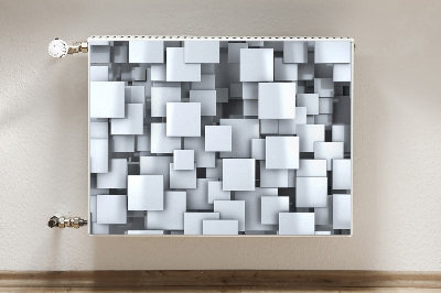 Magnetisk radiatorkåpa Gråa block