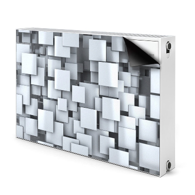 Magnetisk radiatorkåpa Gråa block