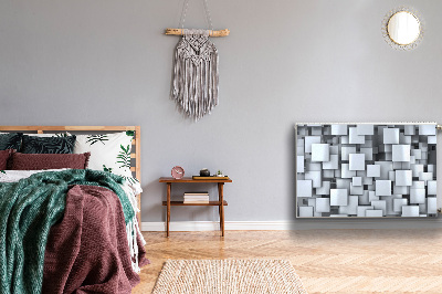 Magnetisk radiatorkåpa Gråa block